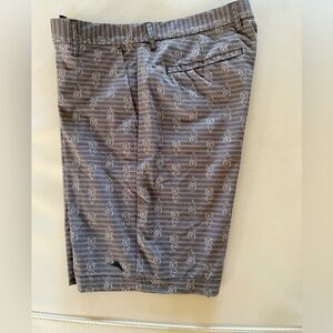 Tommy Bahama Taupe Patterned Men's Flat Front Shorts 9.5